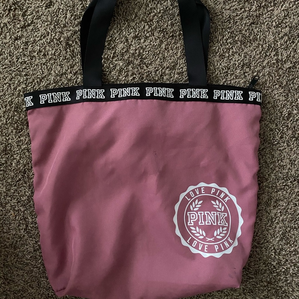 Pink VS tote bag